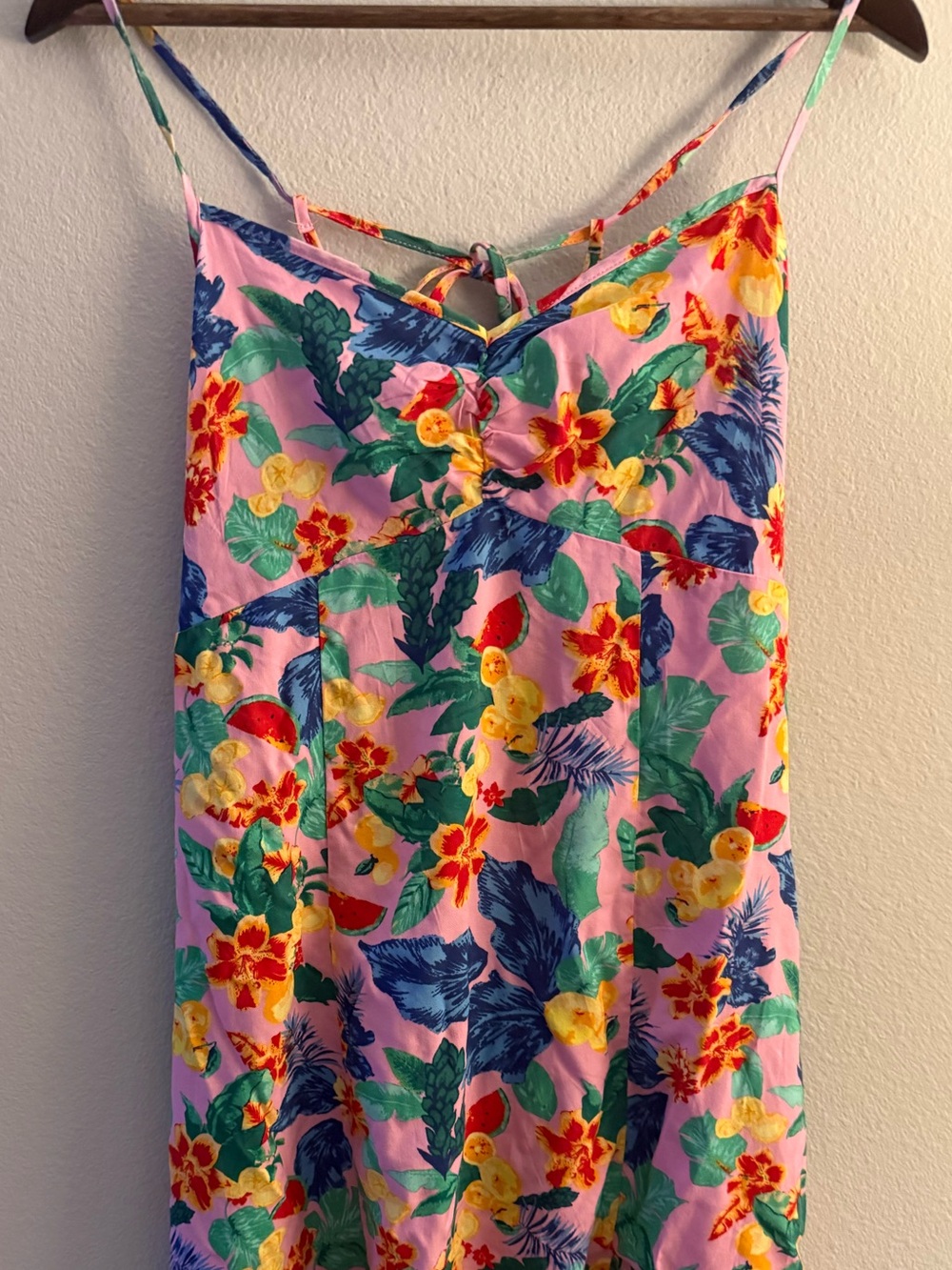 wild fable Pink Tropical Floral Mini Dress